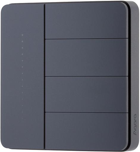 Умный выключатель Aqara Z1 Pro ZNQBKG45LM четырехклавишный графитовый (ZNQBKG45LM_GR) фото 1