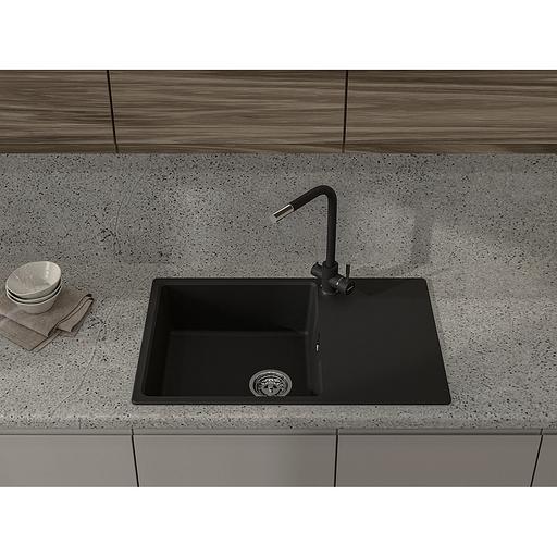 Кухонная мойка GRANFEST GranFest URBAN 678L black фото 3