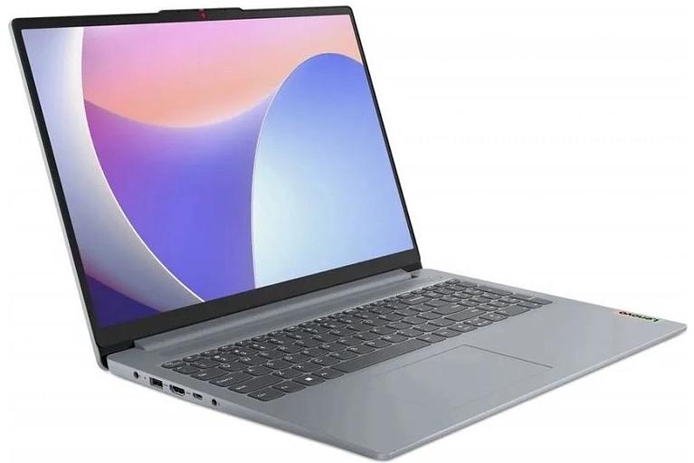 Ноутбук Lenovo IdeaPad Slim 3 15IRU8 Core i3 1315U 8Gb SSD256Gb Intel UHD Graphics 15.6" TN FHD (1920x1080) без ОС grey WiFi BT Cam (82X700DBUE) фото 2