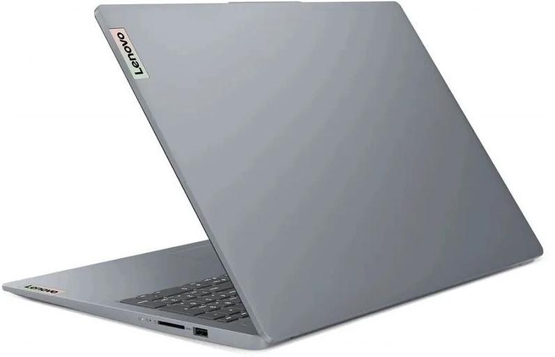 Ноутбук Lenovo IdeaPad Slim 3 15IRU8 Core i3 1315U 8Gb SSD256Gb Intel UHD Graphics 15.6" TN FHD (1920x1080) без ОС grey WiFi BT Cam (82X700DBUE) фото 5