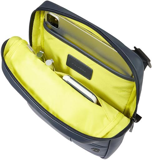 Сумка Piquadro Wollem CA1816W129W/BLU синий полиэстер/натур.кожа фото 4