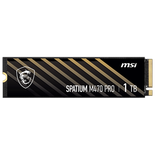 Твердотельный накопитель SSD MSI M.2 2280 1TB SPATIUM M470 PRO Client SSD S78-440L0J0-P83, PCIe Gen4x4 with NVMe фото 2