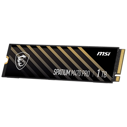 Твердотельный накопитель SSD MSI M.2 2280 1TB SPATIUM M470 PRO Client SSD S78-440L0J0-P83, PCIe Gen4x4 with NVMe фото 3