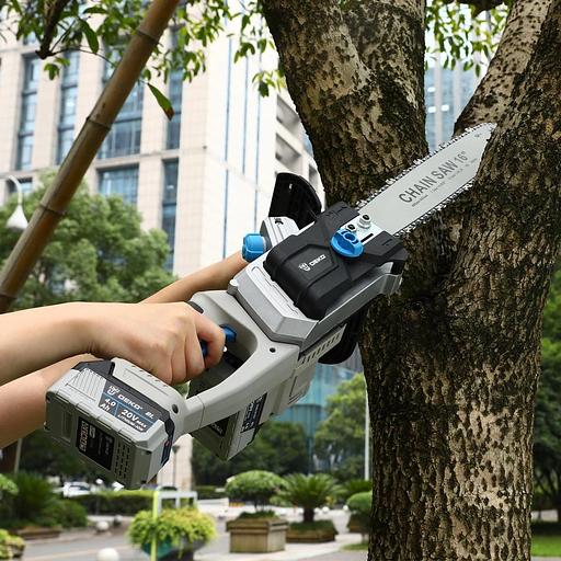 DEKO DKCHS 40 PRO Пила цепная аккумуляторная бесщеточная [083-2002] { 2х20В, 2x4.0Ач, двойное з/у } фото 7