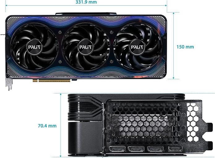 Видеокарта Palit PCI-E RTX5090 GAMEROCK OC NVIDIA GeForce RTX 5090 32Gb 512bit GDDR7 2295/30000 HDMIx1 DPx3 HDCP Ret фото 9