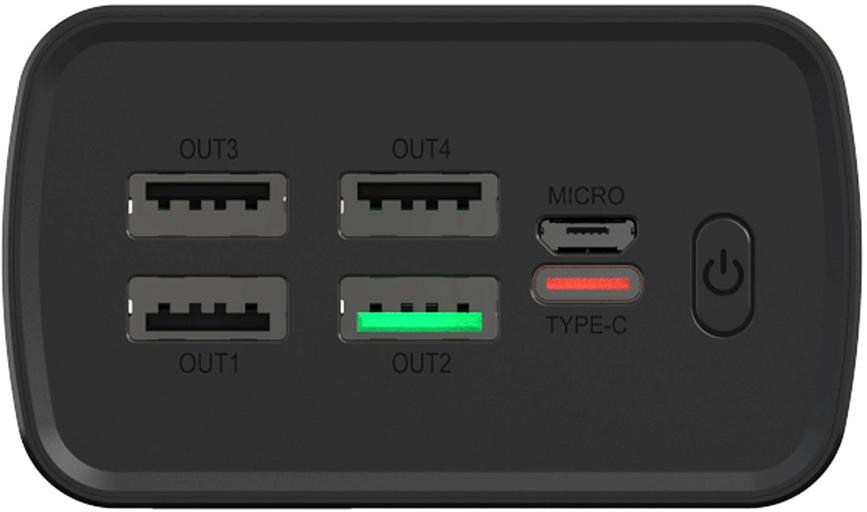 Мобильный аккумулятор Digma DGPF30A 30000mAh QC3.0/PD3.0 22.5W 3A 4xUSB-A/USB-C черный (DGPF30A22ABK) фото 3