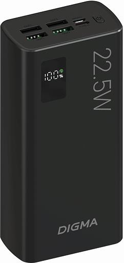 Мобильный аккумулятор Digma DGPF30A 30000mAh QC3.0/PD3.0 22.5W 3A 4xUSB-A/USB-C черный (DGPF30A22ABK) фото 7