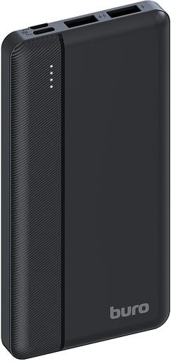 Мобильный аккумулятор Buro BP10A 10000mAh 10W 2A 2xUSB-A/USB-C черный (BP10A10PBK) фото 1