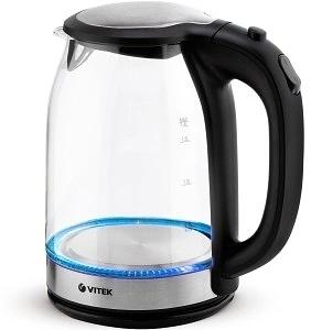 Чайник электрический Vitek VT-7095 1.8л. 2200Вт прозрачный корпус: стекло фото 2