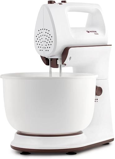 Миксер стационарный Vitek VT-1416 W 700Вт белый/коричневый фото 3