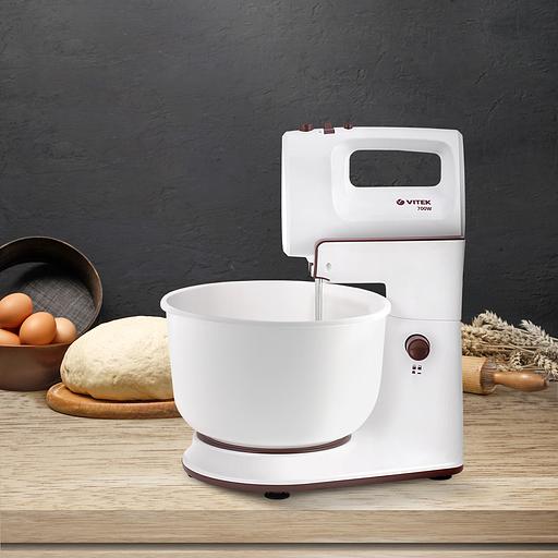 Миксер стационарный Vitek VT-1416 W 700Вт белый/коричневый фото 4