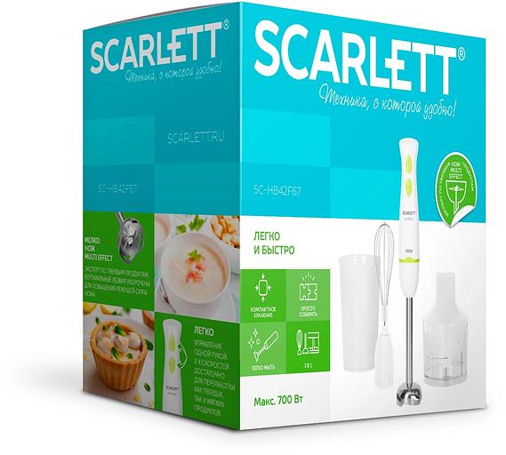 Блендер погружной Scarlett SC-HB42F67 700Вт белый фото 6