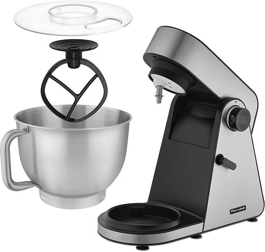 Кухонная машина Rondell RDE-1405 планетар.вращ. 1800Вт серебристый фото 3