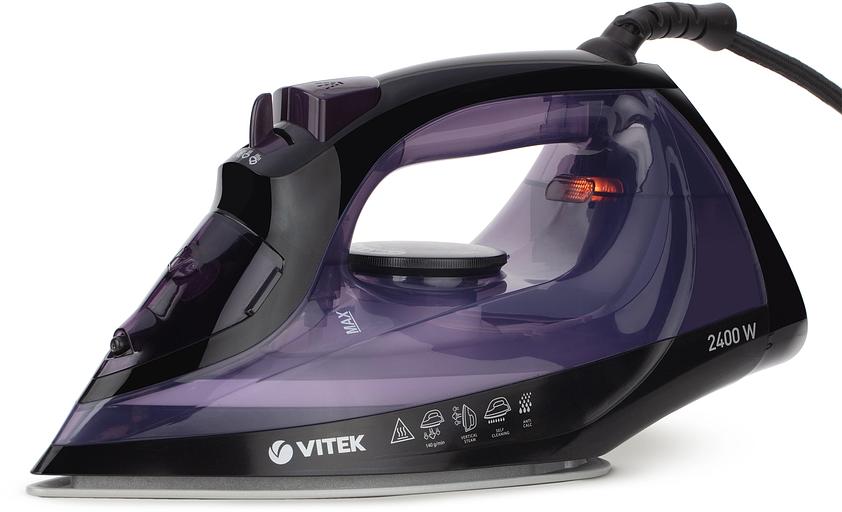 Утюг Vitek VT-8316 2400Вт черный/фиолетовый фото 1