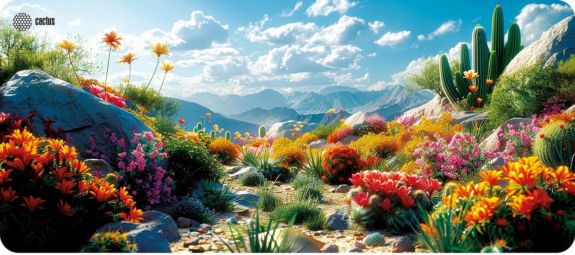 Коврик для мыши Cactus Desert landscape 900x400x3мм (CS-MP-PRO15XXL) фото 1