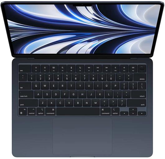 Ноутбук Apple MacBook Air A2681 M2 8 core 16Gb SSD256Gb/8 core GPU 13.6" IPS (2560x1664) macOS midnight WiFi BT Cam (MC7X4HN/A) фото 2
