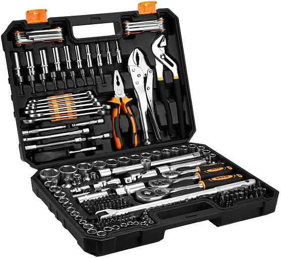 Набор инструментов Deko DKMT213 213 предметов (жесткий кейс) фото 2