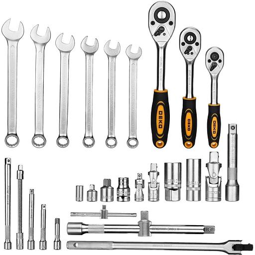 Набор инструментов Deko DKMT213 213 предметов (жесткий кейс) фото 4