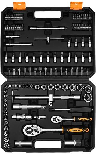 Набор инструментов Deko DKMT112 112 предметов (жесткий кейс) фото 1