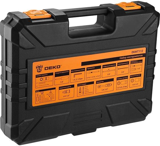 Набор инструментов Deko DKMT112 112 предметов (жесткий кейс) фото 6