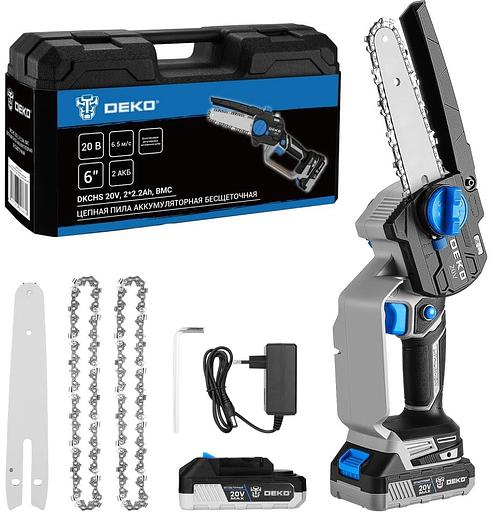 Цепная пила Deko DKCHS 20V, 6 20Вт дл.шины:6" (15cm) (083-2014) фото 6