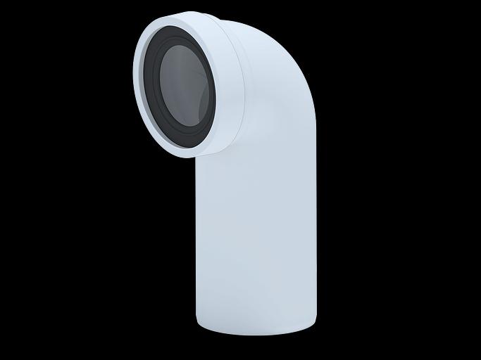 Труба фановая АНИ 110x90 градусов фото 1