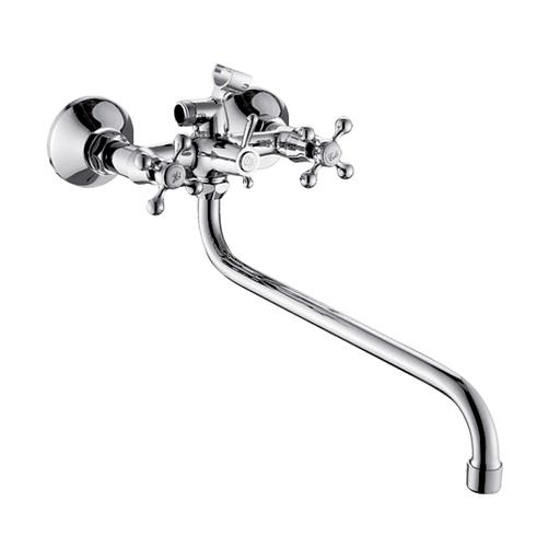 Смеситель для ванны с 2-мя рукоятками S-30, с переключателем душа фото 1