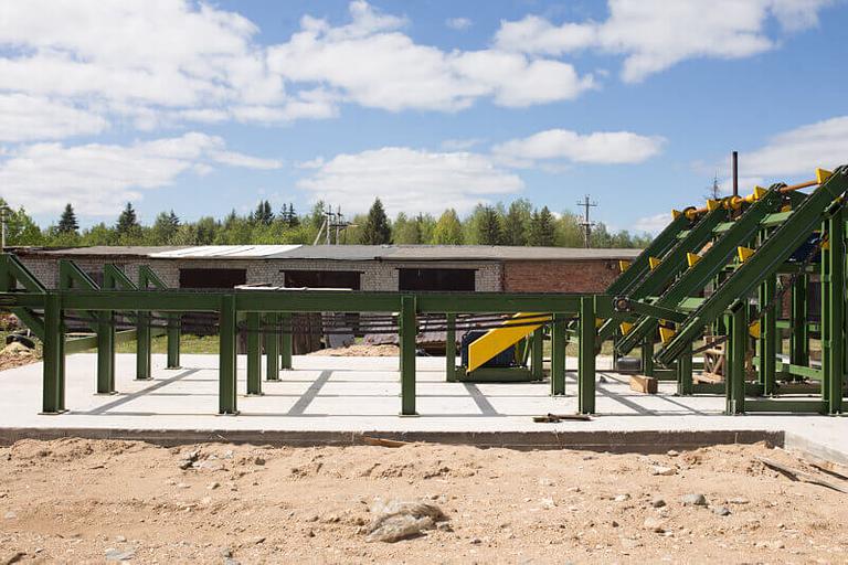 Накопительный стол для брёвен фото 3