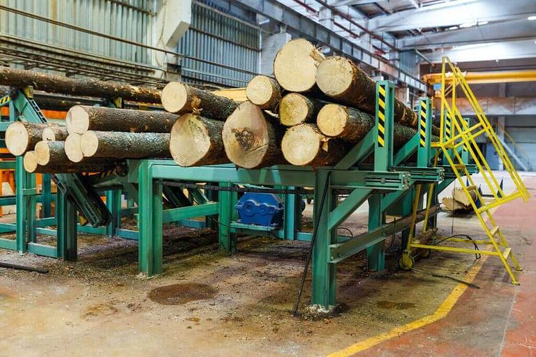 Накопительный стол для брёвен фото 7