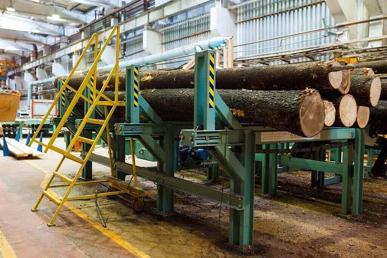 Накопительный стол для брёвен фото 8