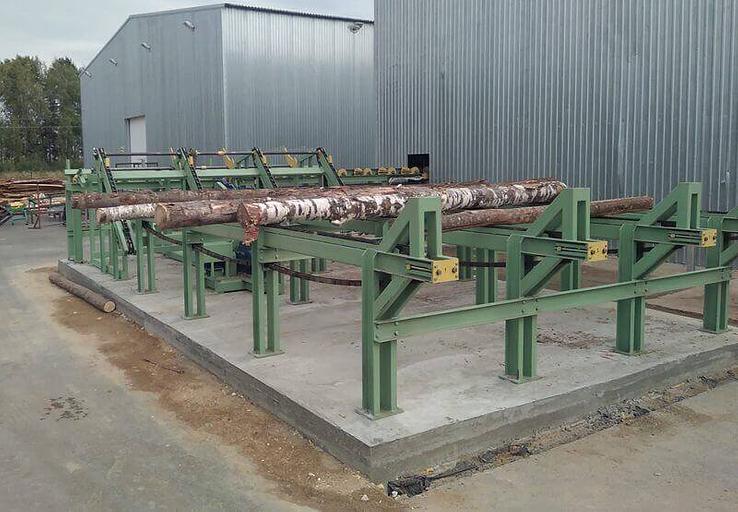 Накопительный стол для брёвен фото 9