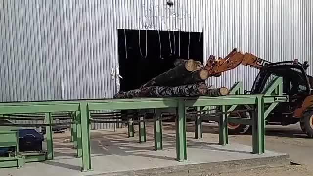 Накопительный стол для брёвен фото 10