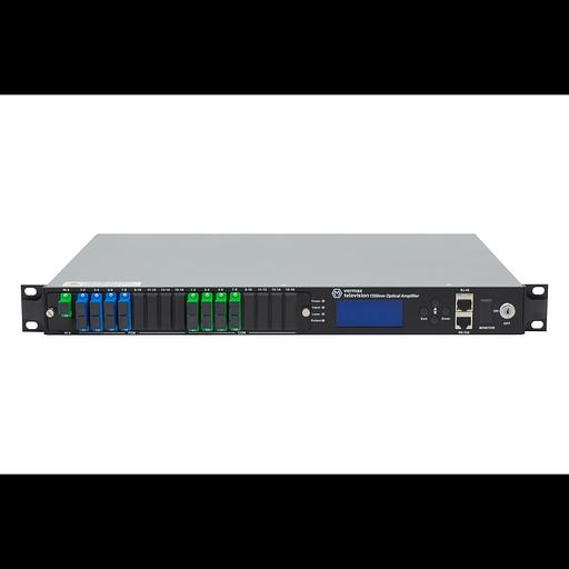 Оптический усилитель VERMAX для сетей КТВ, 1 вход, 8*24dBm выход, CWDM 1310/1490/1550, RT1, 1U фото 1