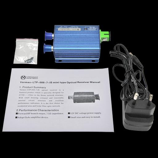 Приёмник оптический для сетей КТВ Vermax-LTP-088-7-IS фото 4