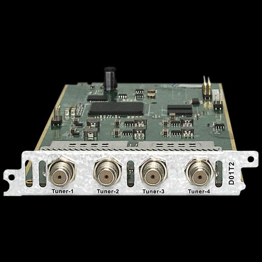Модуль четырёхтюнерного DVB-C/T/T2 демодулятора D01T2 для DCP-3000MF фото 1