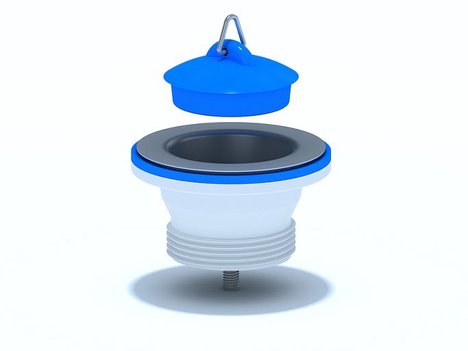 Выпуск АНИ 1 1/2' с пробкой и нержавеющей сеткой фото 1