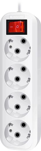 Defender Удлинитель L340 16 А, 3 м [99362] выключатель, с заземлением фото 2