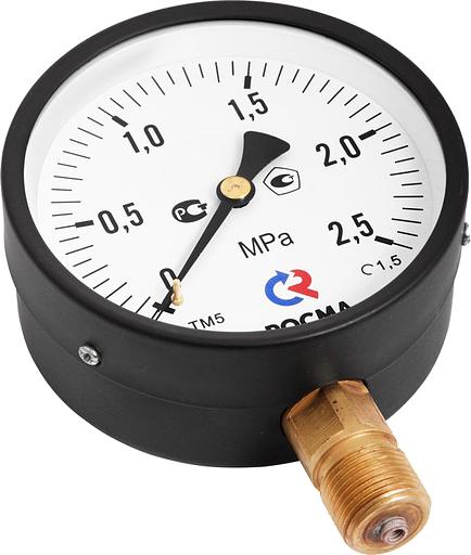 Манометр общетехнический радиальный ТМ-510Р.00 0...0,1 МРа 1/2' кл.1.5 фото 3