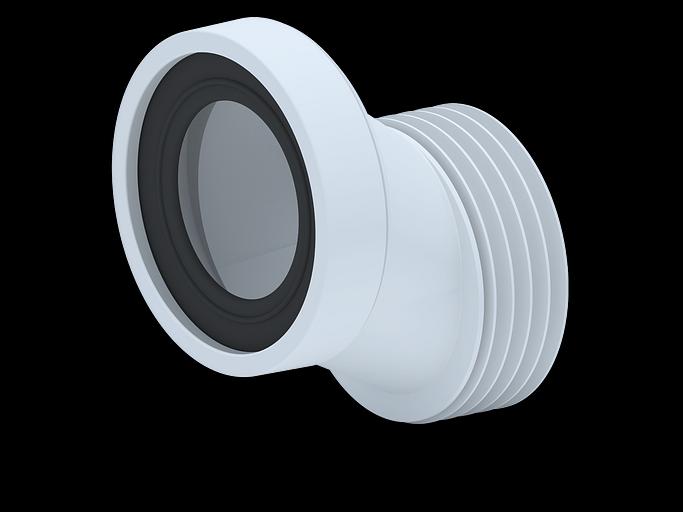 Манжета для унитаза жесткая эксцентрическая 40мм фото 1