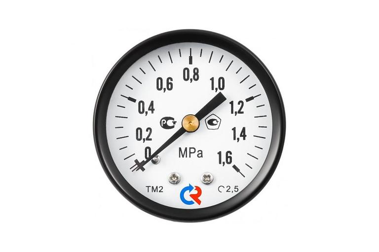 Манометр общетехнический осевой ТМ-310Т.00 0...1,6 МРа 1/4' 150С кл.2.5 фото 1