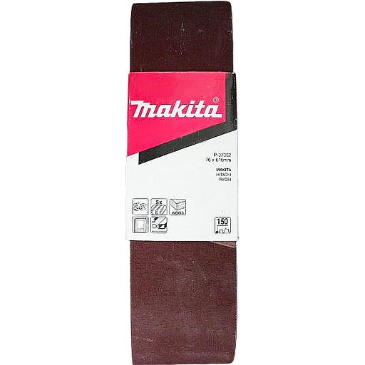 Лента шлифовальная 76х610 мм, P150 (5 шт) фото 1