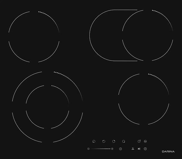 Электрическая варочная поверхность Darina 6Р Е328 B черный фото 7