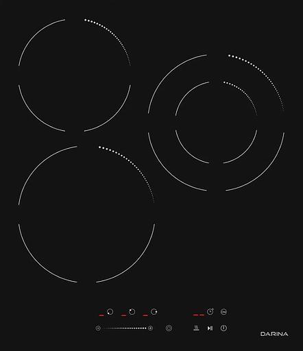Электрическая варочная поверхность Darina 6Р Е3324 B, Hi-Light, независимая, черный фото 2