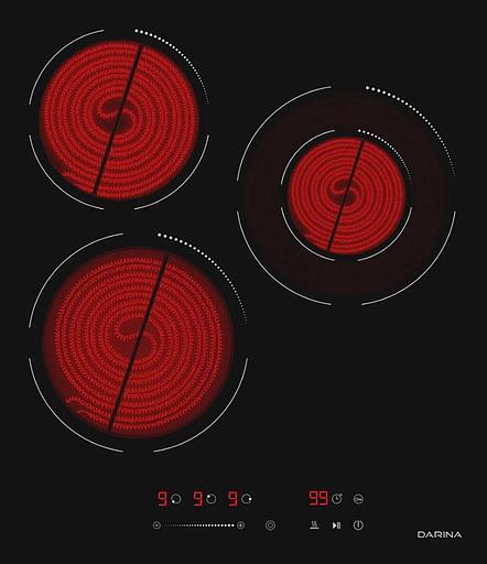 Электрическая варочная поверхность Darina 6Р Е3324 B, Hi-Light, независимая, черный фото 3