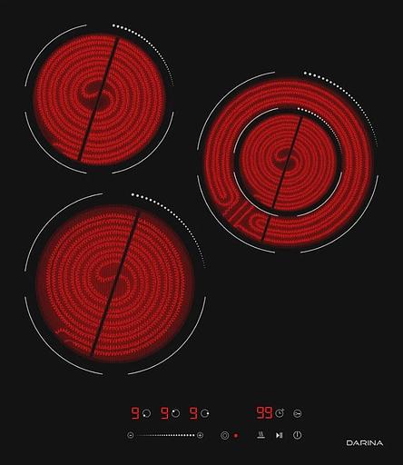 Электрическая варочная поверхность Darina 6Р Е3324 B, Hi-Light, независимая, черный фото 4