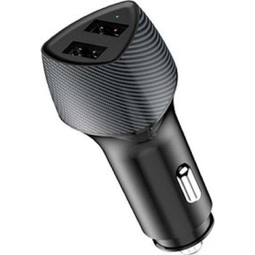 Автомобильное зарядное устройство c двумя портами (USB-A QC 3.0 + USB-A 3,1A) со световой индикацией, 18Вт, черное REXANT фото 1