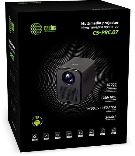 Проектор Cactus CS-PRC.07WT.Full HD-A LCD 9400Lm LS 350Lm ANSI (1920x1080) 2000:1 ресурс лампы:50000часов 1xUSB typeA 1xHDMI 1кг фото 9