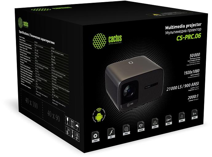 Проектор Cactus CS-PRC.06B.Full HD-A LCD 21000Lm LS 900Lm ANSI (1920x1080) 2000:1 ресурс лампы:50000часов 2xUSB typeA 2xHDMI 3.0кг фото 9