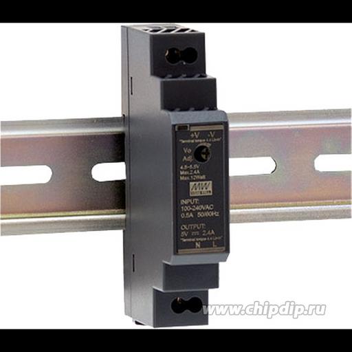 Сетевой адаптер DR-15-5, DIN рейка, 12Вт выход 5B/2.4A фото 1