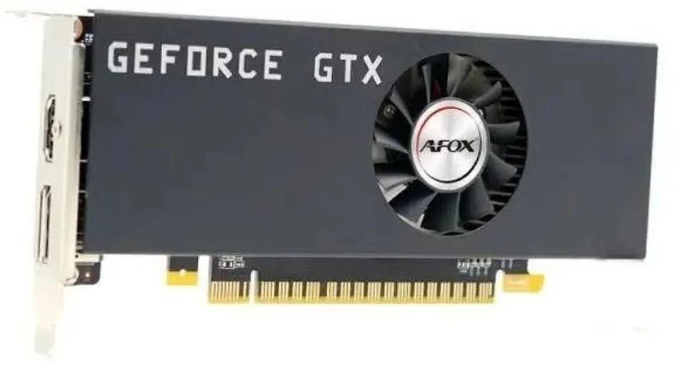 Видеокарта AFOX Geforce GTX1050 4GB GDDR5 128Bit DVI/HDMI/DP LP Dual Fan (AF1050-4096D5H4-V2) фото 2